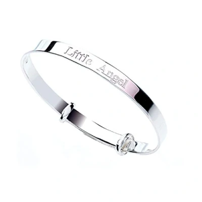 Image of MiChic Children&#039;s Silver Babies Little Angel Expanding Bangle
