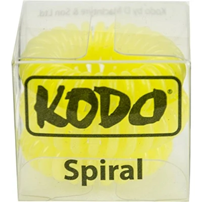 Image of Kodo Yellow Spiral Hair Bobble Pack of 3, Pain Free Band, Reduces Split Ends by