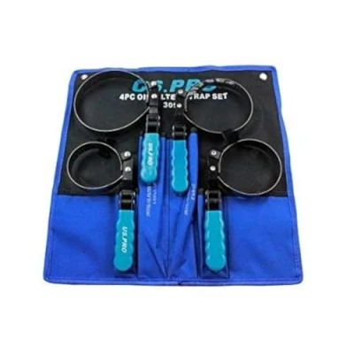 Image of US PRO Swivel Oil Filter Strap Removal Wrench Set 4 Piece 3099