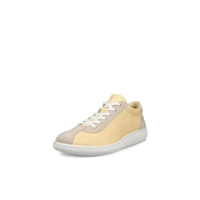Image of ECCO Women&#039;s Soft Zero Lace Up Sneaker, Straw/Limestone, 5/5.5 UK