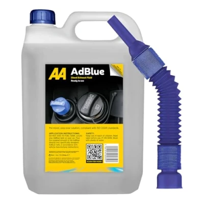 Image of AA AdBlue Diesel Exhaust Fluid Additive, 5 Litres, Easy Pour Spout