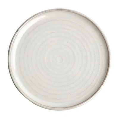 Image of Olympia Canvas Small Rim Round Plate Murano White 265mm (Pack of 6)