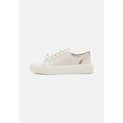 Image of Michael Kors Kids Summer Aline II Unisex Trainers for kids, Size: 11.5K, Vanilla/pale gold High quality imitation leather