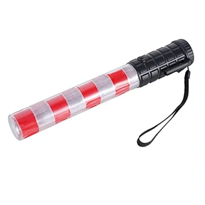 Image of Uadme Signal Traffic Wand, Led Control Baton, Night Safety Light Wands with 5 Flashing Modes, Multi Strobe Warning Wand Flashlight Parking Guide and