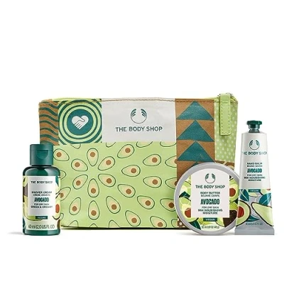 Image of The Body Shop Rich &amp; Creamy Avocado Mini Gift Set Shower Cream + Butter Hand Balm