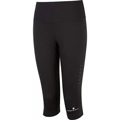 Image of Ronhill Women&#039;s Wmn&#039;s Wmn s Core Capri, Black/Bright White, 10 UK