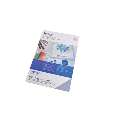 Image of GBC HiClear Binding Covers, 300 micron, A4, Clear, Pack of 100, CE013080E