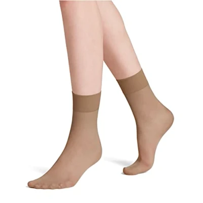 Image of FALKE Women&#039;s Pure Matt 20 DEN W SO Sheer Plain 1 Pair Socks, Skin colour (Powder 4169) new eco friendly, 2.5 5