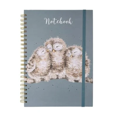 Image of Wrendale Designs &#039;Owlets&#039; Owl A4 Notebook