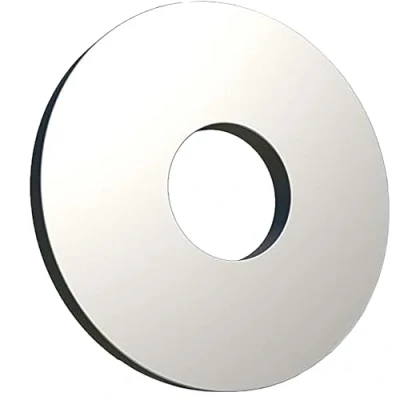 Image of M6 Flat Penny Washer (Pack of 50) Large OD Plain Wide Round Metal Alloy Steel Washers for Screws Zinc Coated Plated Galvanized Heavy Duty According to Standart ISO7093 (6mm x 18mm)