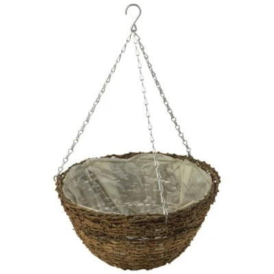Image of Apollo 16 inch Rattan Hanging Basket