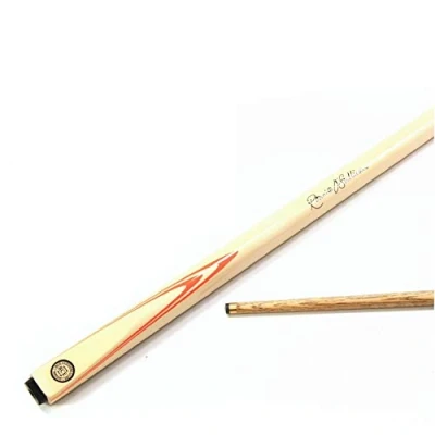Image of BCE Ronnie O&#039;Sullivan ORANGE FLARE Cream Butt 2pc Ash Pool Snooker Cue 9.5mm Tip