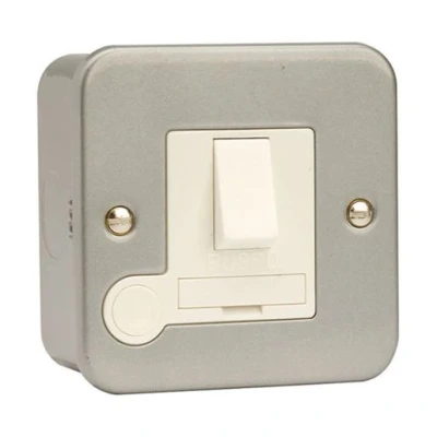 Image of Click Essentials 13 A Double Pole Switched Fused Connection Unit with Optiol Flex Outlet CL051