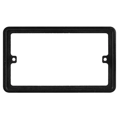 Image of Schneider Electric Lisse Screwless Deco Double Socket Spacer, GGBLSPC2BS, Black