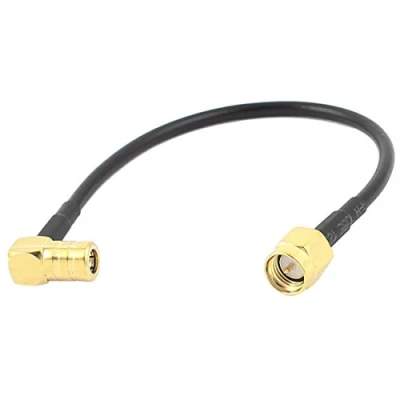 Image of sourcing map SMA J Male to SMB KW Female RG174 Coaxial Cable Pigtail 15cm