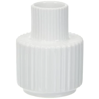 Image of Lyngby Porcelæn Candlestick H7 cm Classic Simple Design, White