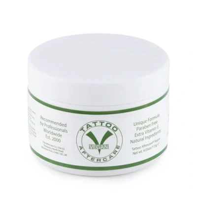 Image of Tattoo Aftercare Vegan 1 x 115g Dermatology Approved Moisturise, Soothe, Maintain Cruelty Free Unique Formula