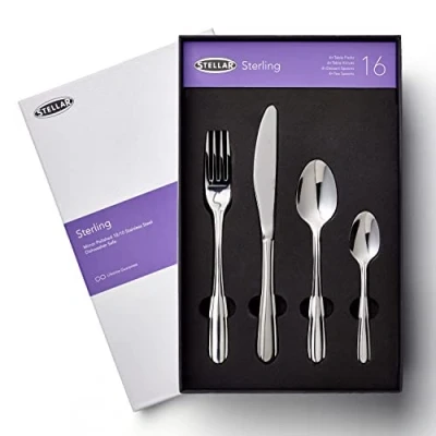 Image of Stellar Sterling 16 Piece Cutlery Set