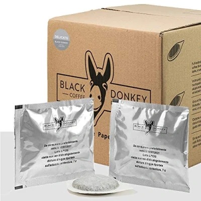 Image of Black Donkey Coffee Roasters 50 ESE Paper Pods 44mm Delicato Arabica