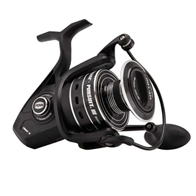 Image of PENN Pursuit III 8000C Spinning Fishing Reel, Black/Silver, 8000