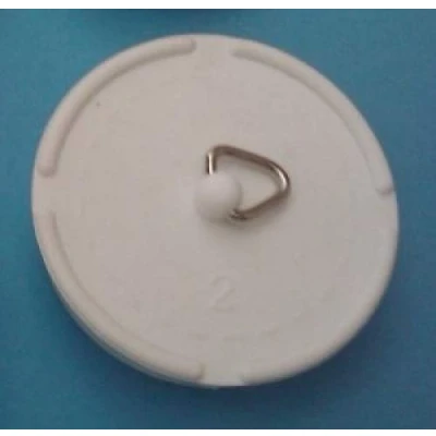 Image of Sink Plug 2 1/8&quot; White for Kitchen Sinks