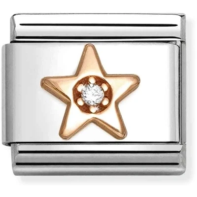 Image of Nomination Rose Gold Star Charm