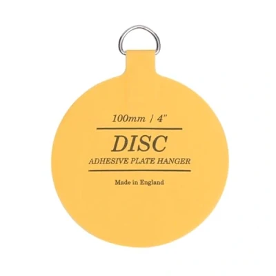 Image of Disc Plate Hangers for Walls Strong Invisible Holder Self Adhesive Stick On Hooks Picture Hanging Wall (100mm / 4&#039;&#039;)