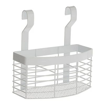 Image of Premier Housewares 507230 Sorello Hanging Storage Basket, Iron, White, 12 x 20 21 cm