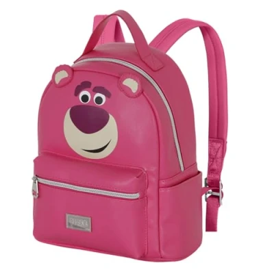 Image of Disney Toy Story Lotso Huggin Bear Heady Backpack, Pink, 24.5 x 29 cm, Capacity 8 L