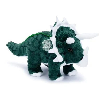 Image of Celtic FC Triceratops 30 cm Officially Licensed Dinosaur Plush, for Adults &amp; Kids Celts and Tims