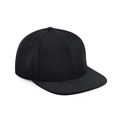 Image of Beechfield Original Flat Peak 6 Panel Snapback Grey/Black