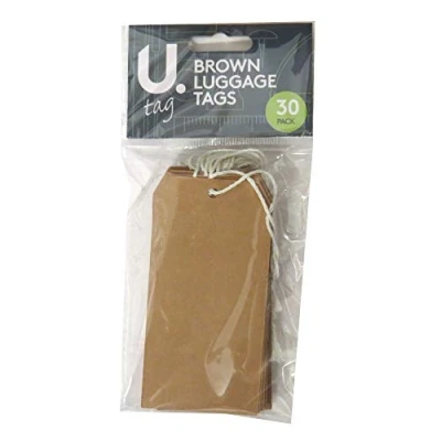 Image of Luggage Tags, Pack of 20, Brown