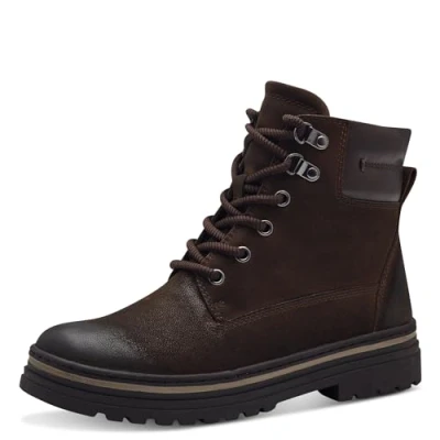 Image of MARCO TOZZI Women Laced Bootie 2 26260 43 Fashion Boot, Cafe Comb, 9 UK