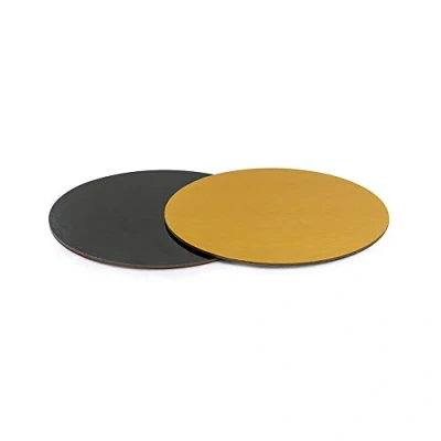 Image of DECORA 0932551 Gold/Black Cake Dish Ø 28 CM, Carta