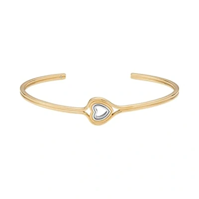 Image of Skagen Women&#039;s Kariana Two Tone Stainless Steel Cuff Bracelet (Model: SKJ1678998)