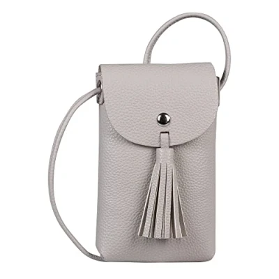 Image of TOM TAILOR Women&#039;s Denim Ida Mobile Phone Shoulder Bag Small, light grey, one size