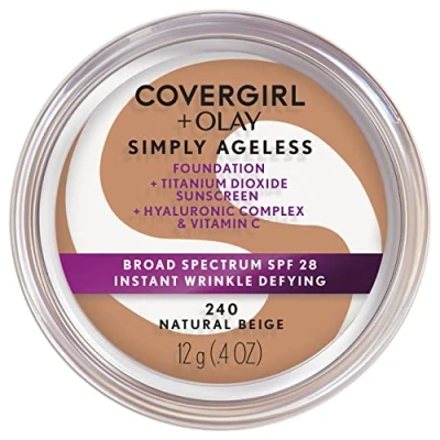 Image of COVERGIRL Olay Simply Ageless Foundation Natural Beige 0.4 oz. (12 g)