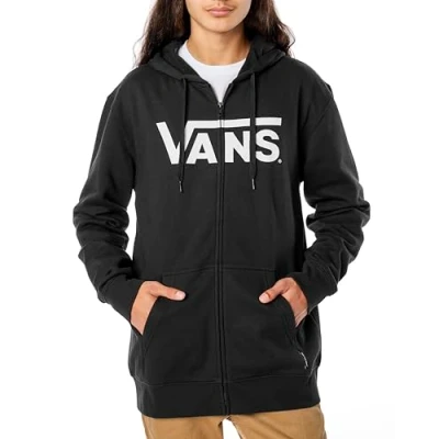 Image of Vans Men&#039;s Classic Zip Hooded Sweatshirt, Black, S