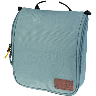 Image of EVOC Wash Pouch Bag for Everyday, Toilet Travel and Holidays (Individually configurable dividers, Removable Pocket Mirror, Integrated Hook Hanging), Steel