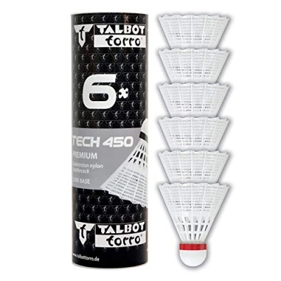 Image of Talbot Torro Tech 450 Premium Nylon 4015752908203 Shuttlecock, Red/Fast Speed