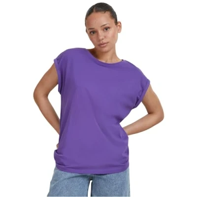 Image of Urban Classics Ladies Extended Shoulder TEE Basic Tshirt, Women&#039;s, Size: 5XL, Ultraviolet