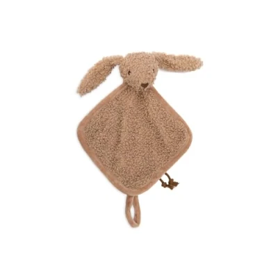 Image of Jollein Baby Comforter Bunny Riverside Dummy Cloth 100% Polyester Cuddly Toy 26 x 23 8 cm Rabbit