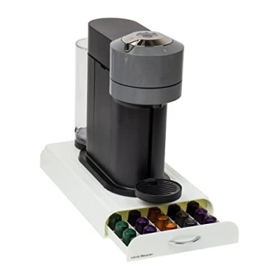 Image of Mind Reader NEST3PC WHT Anchor Nespresso compatible capsule drawer, for 50 capsules, Drawer Only