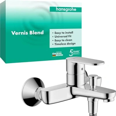 Image of hansgrohe Vernis Blend Single lever bath mixer for exposed installation, chrome, 71440000