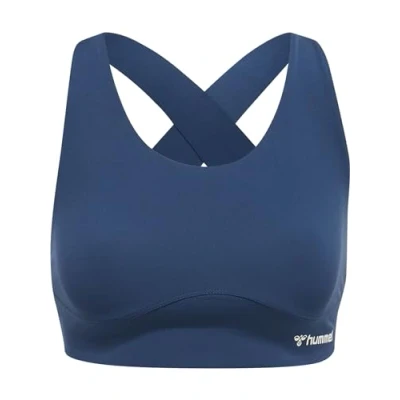 Image of hummel Hmlmt Grace Women&#039;s Sports Bra Insignia Blue