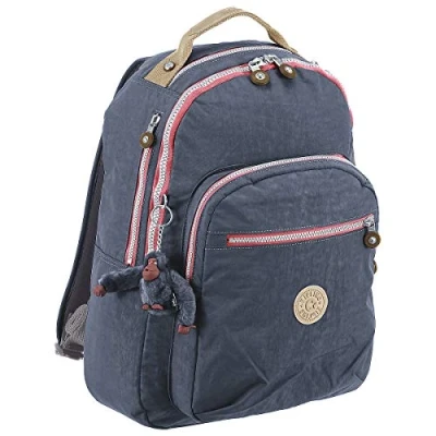Image of Kipling CLAS SEOUL Large backpack, True Navy Combo (Blue)