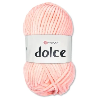 Image of Frida&#039;s Wollhaus YarnArt 100 g Dolce Chenille Wool Yarn Knitting Crochet Amigurumi 64 Colours (764 Salmon)