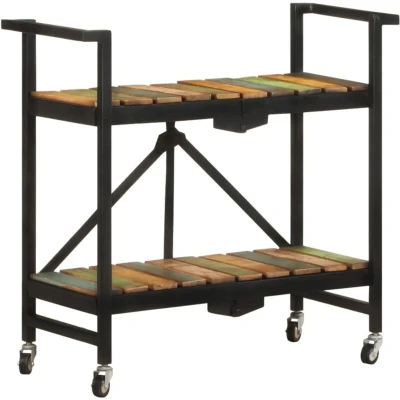 Image of vidaXL Kitchen Trolley 87x36x81 cm Solid Reclaimed Wood