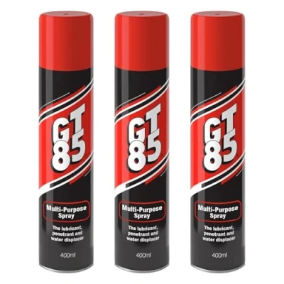 Image of GT85 Spray 400ml: Lubricates, Cleans &amp; Protects Metal/Composite, Rust Defense, Stuck Parts Ease, Shine Restore, Squeak Eliminate, Moisture Disperse, Pack of 2
