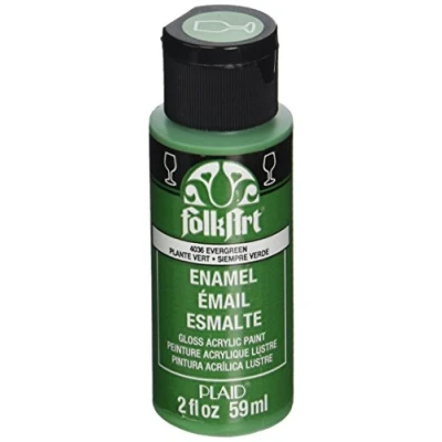 Image of Plaid:Craft Evergreen Folkart Enamels 2oz, green, 40 4036